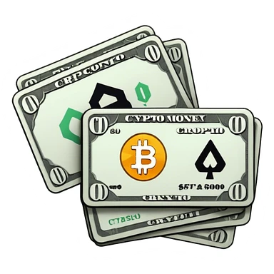 black money card with "CRYPTO" text on it sticker