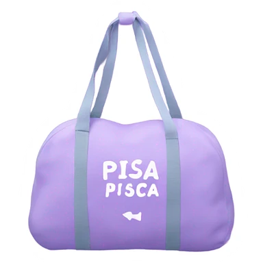Lavender pisca gym bag sticker