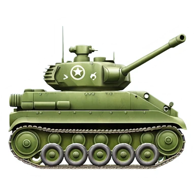 Military tank sticker