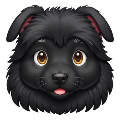 Cachorro preto sticker