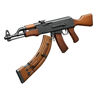 AK-47 Wooden handrail and wooden buttstock sticker