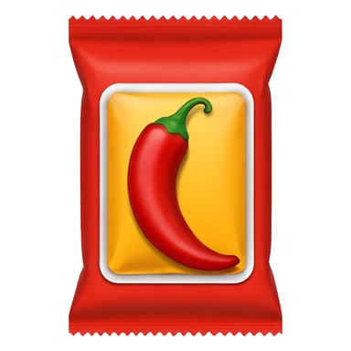 Chilli powder packet sticker