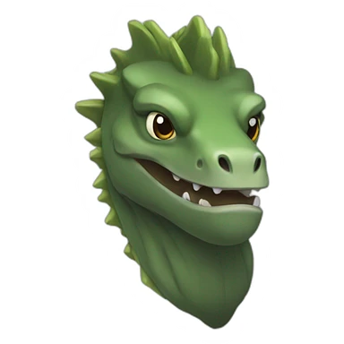 Komodo with beard sticker