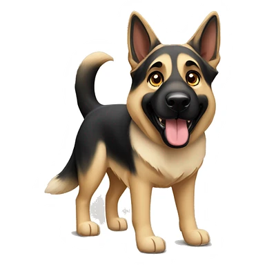 Walking German shepherd and Anatolian shepherd  sticker