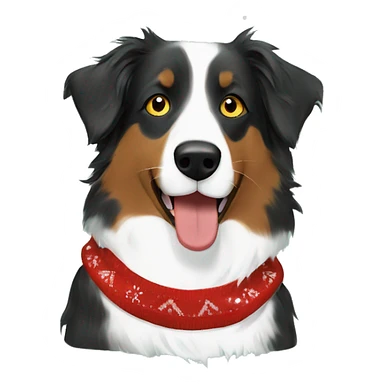 Australian shepherd Christmas sweater  sticker