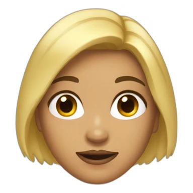 Femme chauve sticker