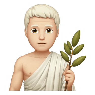 man white ancient greek people sticker