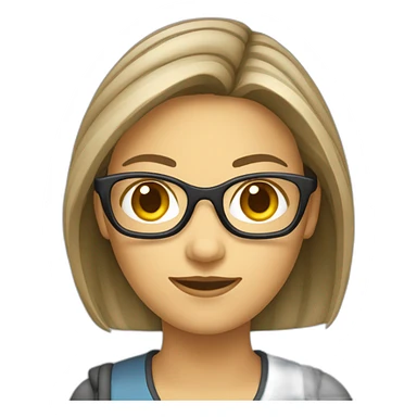 Un développeur informatique femme sticker