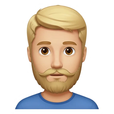 Attractive blonde man with beard sticker