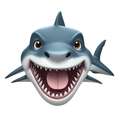 A shark that is a dog sticker