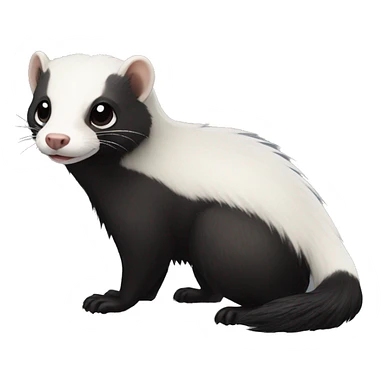 skunk-ferret full-body sticker