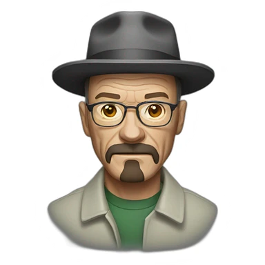 black Walter white sticker