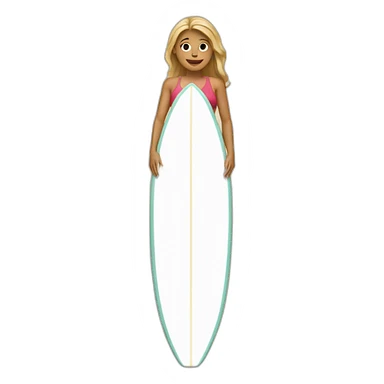 woman on a surfboard sticker