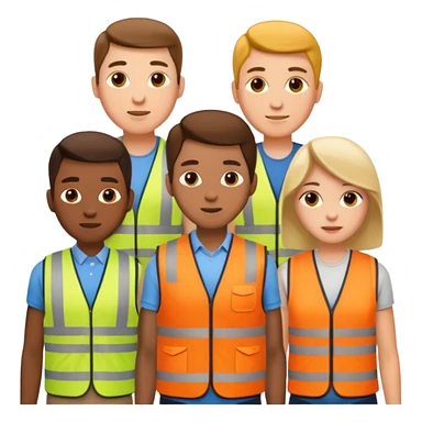 People in Vests sticker