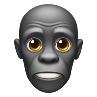 Erschrockener affe sticker