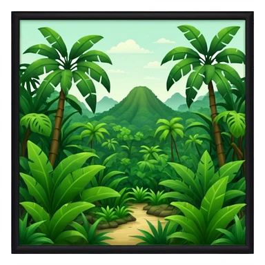 hintergrund dschungel sticker