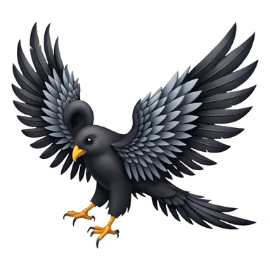 black wing only sticker