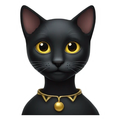 Dark cat with gloriole sticker