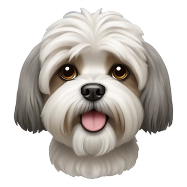 shih tzu poodle dog sticker