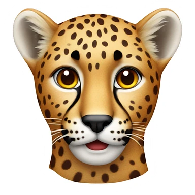 Red cheetah sticker
