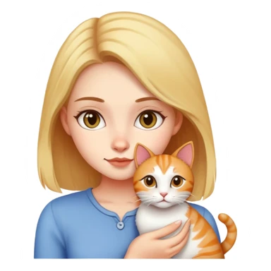 girl with cat sticker