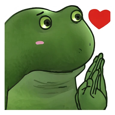 Hand holding a heart sticker