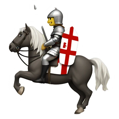 St George on horse sticker