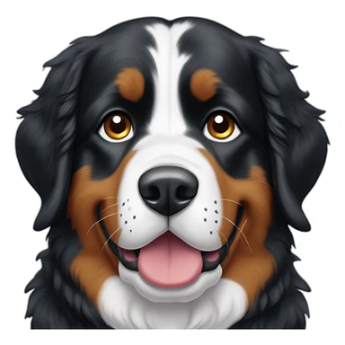 bernese mountain dog snow sticker