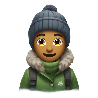 Me playing in the snow sticker