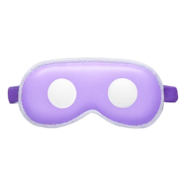 light purple sleep mask sticker