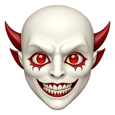Vampire mask sticker