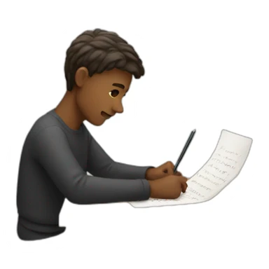 PERSON WRITING sticker