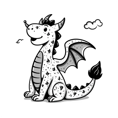 diamond dragon sticker