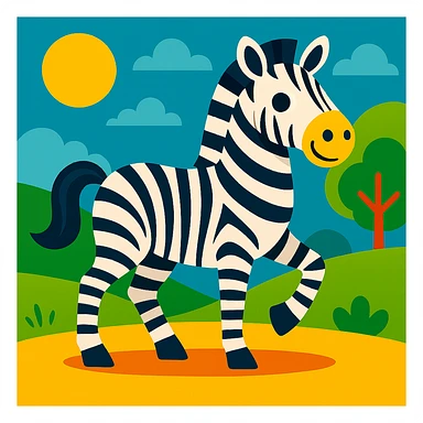 Zebra sticker