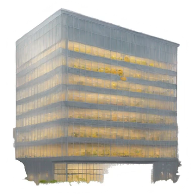 full amazon building with name of the brand (amazon) sticker