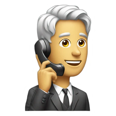 a young , richman,talk phone sticker