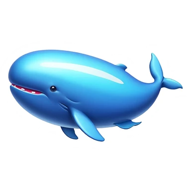 a blimp with a whale on it sticker