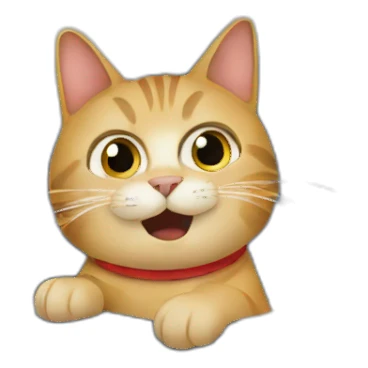 Cat on a plane sticker