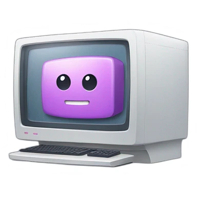 kawaii computer server sticker