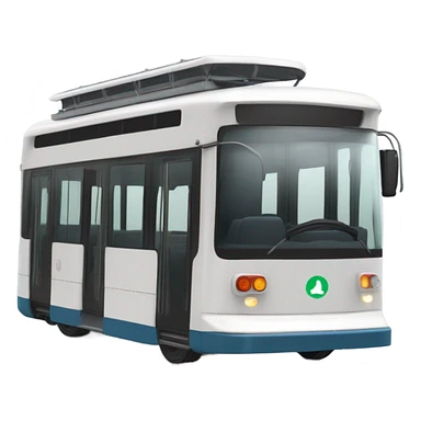 single-decker trolleybus sticker