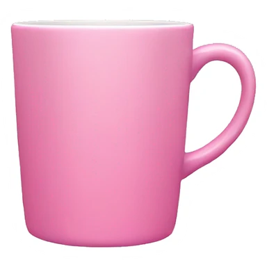 Single pink mug sticker