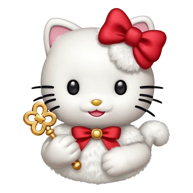 hello kitty lucky sticker
