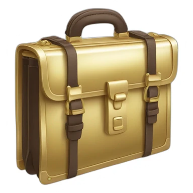 Briefcase filled with gold sticker