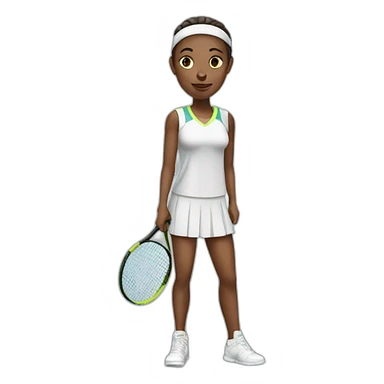 tennisplayer sticker