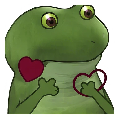 Burgundy heart  sticker