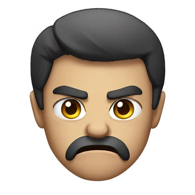 angry side view sticker