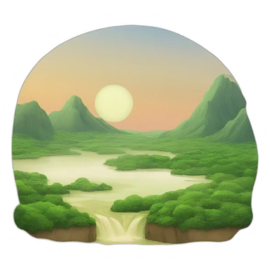 Paysage de satori sticker