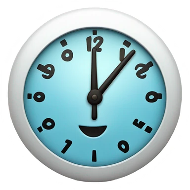 clock with legs sticker