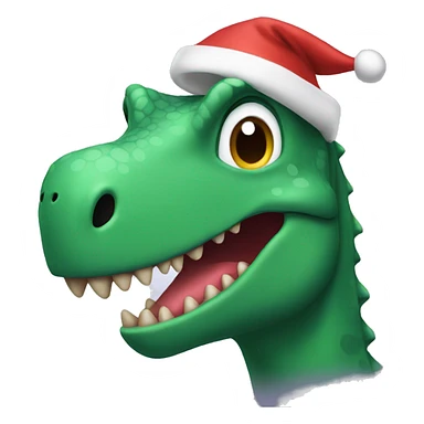 Christmas dinosaur  sticker