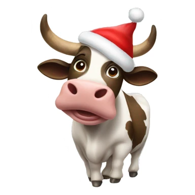 Cow Christmas  sticker